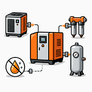 Advantages for Food Packaging & Filling Air Compressors