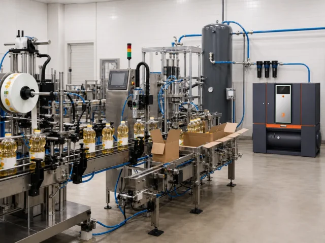 Screw Air Compressor for Food Industry Applications