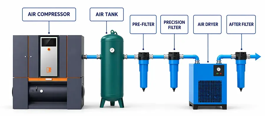 Why Food Packaging & Filling Plants Need Air Compressors