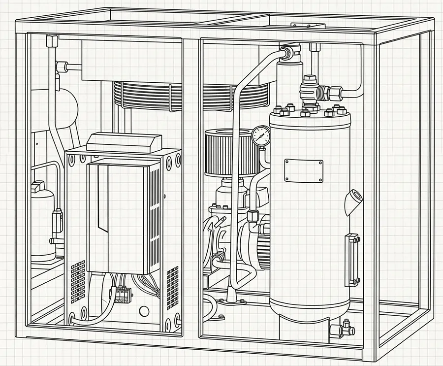 Compressed Air for Steel Structure Surface Treatment