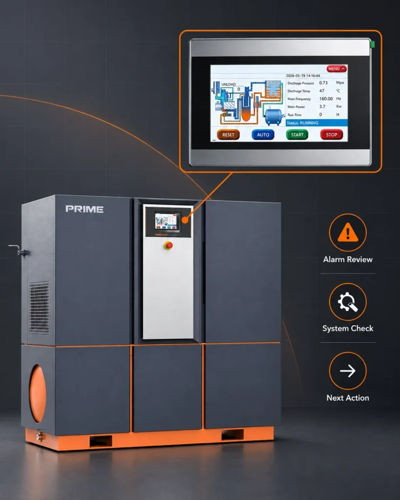 Screw Air Compressor Intelligent Control Panel