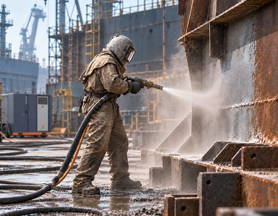 Air Compressor for Sandblasting