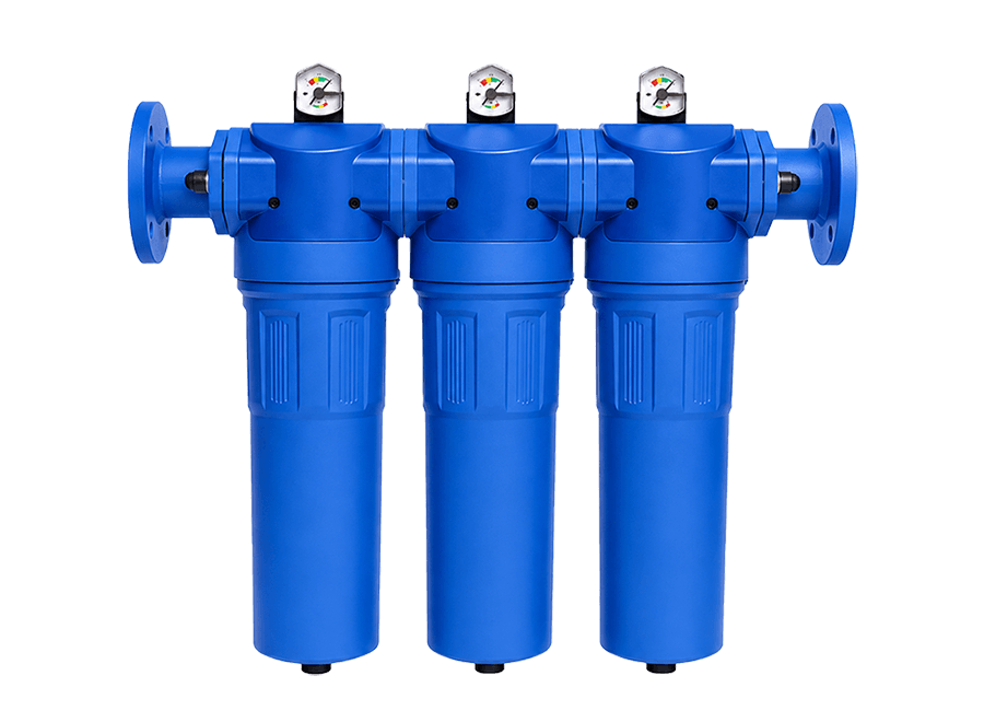 3 stage compressed air filtration